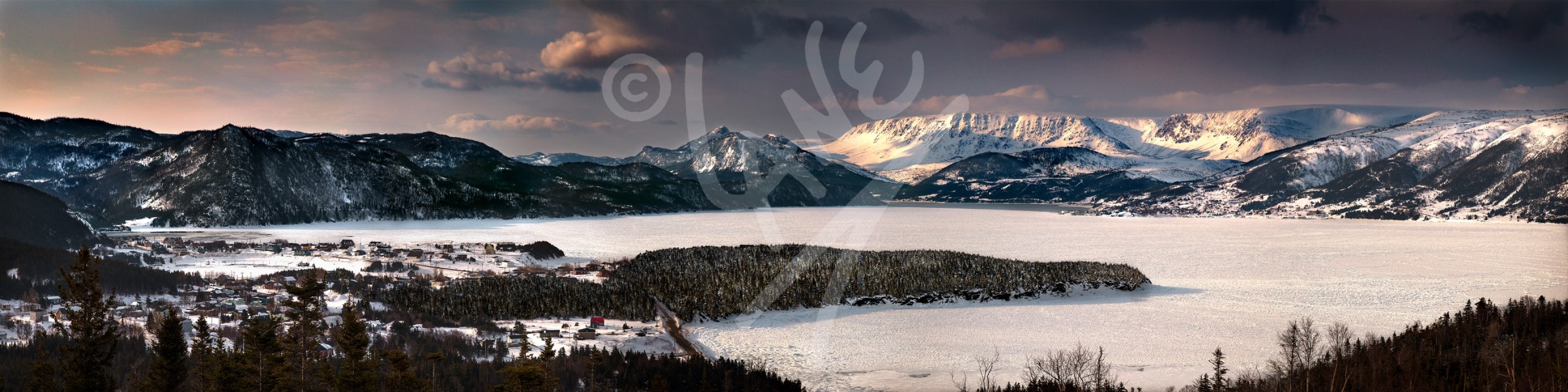 Bonne Bay and The Tablelands in Winter